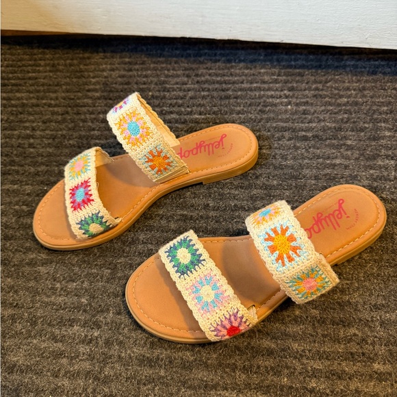 Jellypop Multicolor Crochet Sandals - Picture 1 of 3